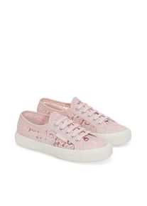 Superga , Sneaker »2750 MACRAME« mit transparenter Spitze , rosa , 38 , 38 , Stylischer Sneaker von Superga mit Schnürung