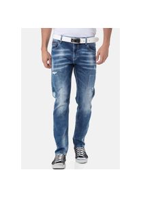 Cipo & Baxx Cipo & Baxx , Herren,Damen , Slim-fit-Jeans , BLUE , Länge 34 , 31 -Länge 34 , 31 , Slim-Fit Jeans mit elastischem Denim für eine perfekte Passform