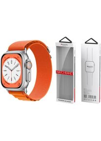 Yesido WB24 Apple Watch Loop Sportarmband 38/40/41 ORANGE (41 mm, Baumwolle), Uhrenarmband, Orange