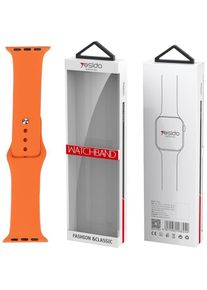 Yesido WB44 Silikonarmband für Apple Watch L 38/40/41 (97+132) #10 ORANGE (Silikon), Uhrenarmband, Orange