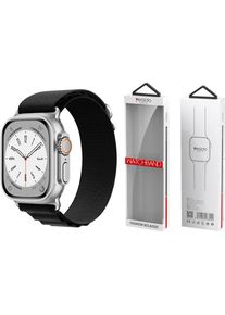 Yesido WB24 Apple Watch Loop Sportarmband 38/40/41 SCHWARZ (Baumwolle), Uhrenarmband, Schwarz