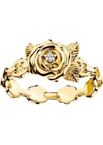 Thomas Sabo, Damen, Fingerring &raquo;Roses Romance&laquo; mit Zirkonia (synth.), gelbgoldfarben-wei&szlig;, gelbgoldfarben-wei&szlig;, Ring Roses Romance