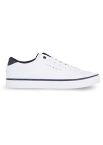 Tommy Hilfiger , Damen , Sneaker »TH HI VULC CORE LOW LEATHER ESS« , Freizeitschuh, Halbschuh, Schnürschuh mit Ziernähten an der Ferse ,...