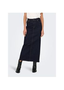 Only , Jeansrock »ONLWALO MW SLIT DNM MAXI SKIRT GUA« , Dark Blue Denim , L (40) , L (40) , Jeansrock in Maxilänge von Only