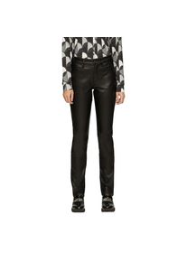 s.Oliver, Damen, Slim-fit-Jeans in Leder Optik, black, L&auml;nge 32, 40 -L&auml;nge 32, black, Hose von s.Oliver
