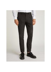 Calvin Klein, Herren, Chinohose &raquo;SATEEN STRETCH SLIM CHINO&laquo; mit Logopatch, Ck Black, L&auml;nge 32, 30 -L&auml;nge 32, Ck Black, Hose von Calvin Klein Menswear