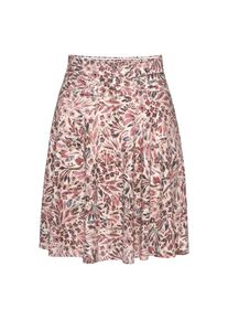 Vivance, Damen, Jerseyrock mit Blumendruck, Minirock, Sommerrock, creme-mauve bedruckt, 38, creme-mauve bedruckt, V-f&ouml;rmiger Bund vorne