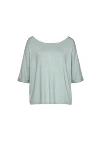 Vivance, Kurzarmpullover mit Knopfleiste, beidseitig tragbar, 3/4-Pullover, Feinstrickqualit&auml;t, hellgr&uuml;n, 36/38, Kurzarmpullover