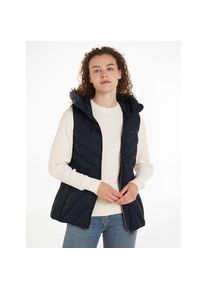 Tommy Hilfiger, Damen, Steppweste &raquo;CHEVRON MW PADDED VEST&laquo; mit mittelstarker Wattierung und Markenlabel, Desert Sky, S (36), Desert Sky, Steppweste 