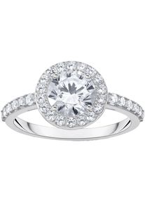 Thomas Sabo, Damen, Fingerring &raquo;Schmuck Silber 925 Ring Halo&laquo; mit Zirkonia (synth.), silberfarben-kristallwei&szlig;, silberfarben-kristallwei&szlig;, Halo-Ring 