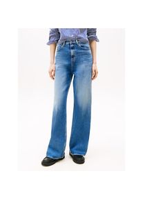 Tommy Jeans, Damen, Weite Jeans &raquo;Claire High Rise&laquo; mit Logo-Badge, mid blue, L&auml;nge 30, 30 -L&auml;nge 30, mid blue, Weite Passform f&uuml;r einen l&auml;ssigen und 