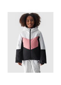 4F, Damen, Skijacke mit Kapuze Winterjacke, bunt, 128, bunt, Wasserabweisendes Material f&uuml;r trockene und angenehme Outdoor-Aktivit&auml;ten