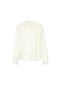 s.Oliver BLACK LABEL, Damen, Satinbluse mit Manschette an &Auml;rmel, ecru, 46, ecru, Bluse von s.Oliver BLACK LABEL