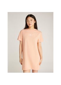 Calvin Klein Jeans, Damen, Shirtkleid &raquo;GRADIENT MONOLOGO TEE DRESS&laquo; mit Logodruck, Dusty Coral, N-Gr, XS (34) -N-Gr, Dusty Coral, Shirtkleid von 