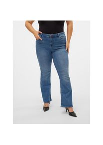 Vero Moda Curve , Bootcut-Jeans »VMCFLASH MR FLARED JEANS LI347 GA CUR« , Medium Blue Denim , Länge 32 , 52 -Länge 32 , 52 , Flared Fit Jeans von...