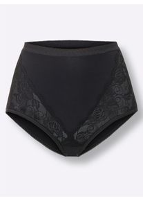 wäschepur Dames Tailleslip in zwart ,maat 40, Witt, 95% Katoen, 5% Elastan