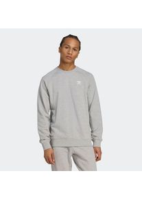 adidas originals, Herren, Sweatshirt &raquo;ESS CREW FT&laquo;, Medium Grey Heather / White, XXL, Medium Grey Heather / White, Ein comfy Sweatshirt f&uuml;r k&uuml;hle Tage