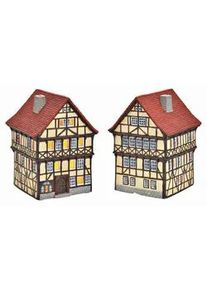 Dekohaus , Multicolor , Keramik , 12x18x12 cm , Dekoration, Dekofiguren & Skulpturen, Dekoobjekte