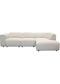 Mid.you Ecksofa , Beige , Textil , Ottomane rechts, L-Form , 275x163 cm , Made in Eu , Wohnzimmer, Sofas & Couches, Wohnlandschaften, Ecksofas