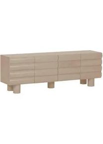 Landscape Lowboard , Taupe , Holzwerkstoff , 2 Fächer , 175x60x40 cm , Kleinmöbel