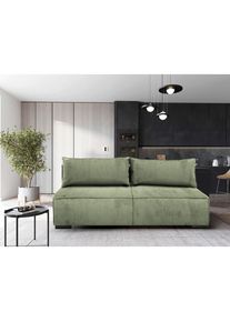 Mid.you Schlafsofa, Mintgr&uuml;n, Textil, F&uuml;llung: Schaumstoff, 202x90x99 cm, Made in EU, Bettkasten erh&auml;ltlich, Bettfunktion erh&auml;ltlich, Wohnzimmer, Sofas & Couches, Schlafsofas, Sonstige Schlafsofas