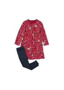 Tchibo - Kinder Nachthemd mit Leggings - Mädchen - Gr. 122/128 - dunkelblau/print