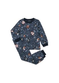 Tchibo - Kinder-Pyjama - Unisex - Gr. 98/104 - dunkelblau/print