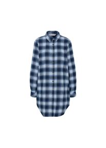 Tchibo - Flanell-Nachthemd - Damen - Gr. M - blau