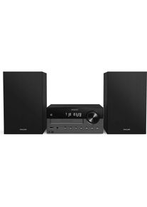 Philips TAM4505M2/12 (Bluetooth, CD Player, 1x 80 W), Stereoanlage, Schwarz, Grau