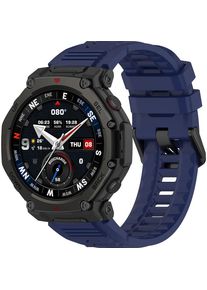 Techsuit - Watchband (W067) - Amazfit T-Rex 3 Pro - Navy Blue, Uhrenarmband, Blau