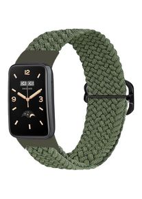 OEM Mi Band 7 Pro / M7 Pro Geflochtenes Armband (5), GRÜN (Geflochtenes Nylon), Uhrenarmband, Grün