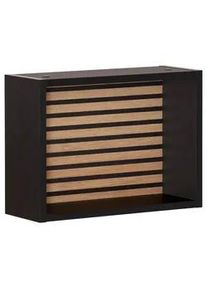 MÖBELPARTNER Regal Ekko Schwarz/Eichefarben