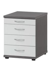 M&Ouml;BELPARTNER Container Serie 4000 Grau/Wei&szlig;