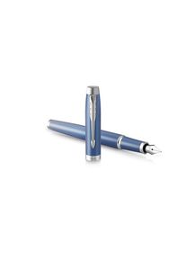 Parker IM Writing Rituals Fountain Pen Peaceful Blue Finish with Gradient & Chrome Trims Medium Nib Blue Ink Gift Box