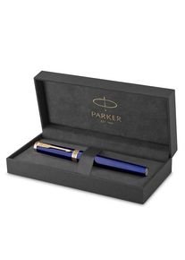 Parker Ingenuity Tintenroller | Core Kollektion | Blau, goldene Ausf&uuml;hrung | Schwarze Tinte | Geschenkbox
