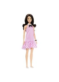Barbie Fashionistas Doll #224 Black Hair & Pink Gingham Dress
