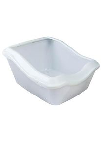 Trixie Cleany Katzentoilette mit Rand Wei&szlig;