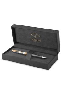 Parker Sonnet Intrerpid Journeys Collection Ballpoint Pen Ancient China Edition Grey Lacquer with Solid Silver Cap & Gold Trims Medium Point Gift Box