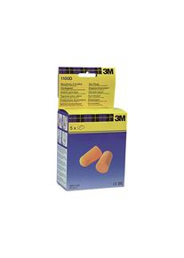 3M 1100D - earplugs - polyurethane foam - pairs (pack of 200)