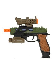 Toi-Toys Alfafox Military Pistol with Light and Sound and Flashlight