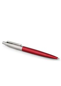Parker Jotter Kugelschreiber | Kensington Red | Mittlere Spitze | Blaue Tinte | Geschenkbox