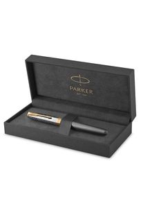Parker Sonnet Intrerpid Journeys Collection Fountain Pen Ancient China Edition Grey Lacquer with Solid Silver Cap & Gold Trims Fine Solid Gold Nib Gift Box