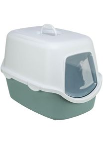 Trixie Vico Katzentoilette mit Haube Salbeigr&uuml;n