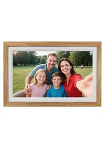 Lippa Frameo Digital Picture Frame 15.6" - Wood