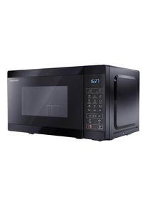 Sharp YC-MG02E-B - microwave oven with grill - freestanding - black