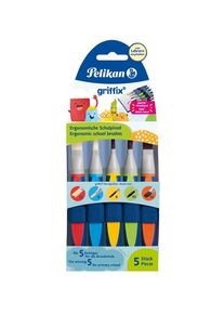 Pelikan griffix&reg; Pinselset f&uuml;r die Schule mit Pinselband, 5er Set