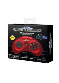 retro-bit SEGA Mega Drive 2.4G Wireless - Crimson Red - Wireless Controller - MAC