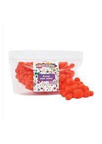 Colorations - Pom Poms Orange 100pcs.