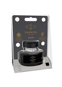 Parker Quink F&uuml;llfederhaltertinte im Tintenfass (57 ml) | in Blister-Packung | schwarz