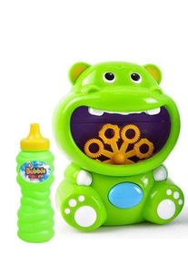 Happy Summer Hippo Bubble Machine